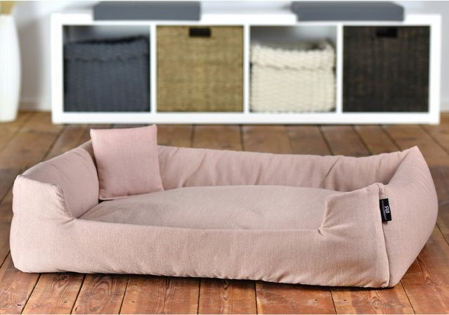 Rohrschneider Kuschelsofa für Haustiere in Rosa mit abnehmbarem Bezug und rutschfester Unterseite - Bild 1