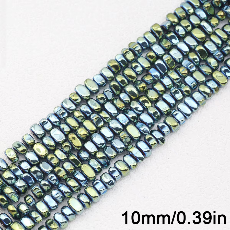 Distanzperlen Hämatit, Grün, 10 mm - Bild 2