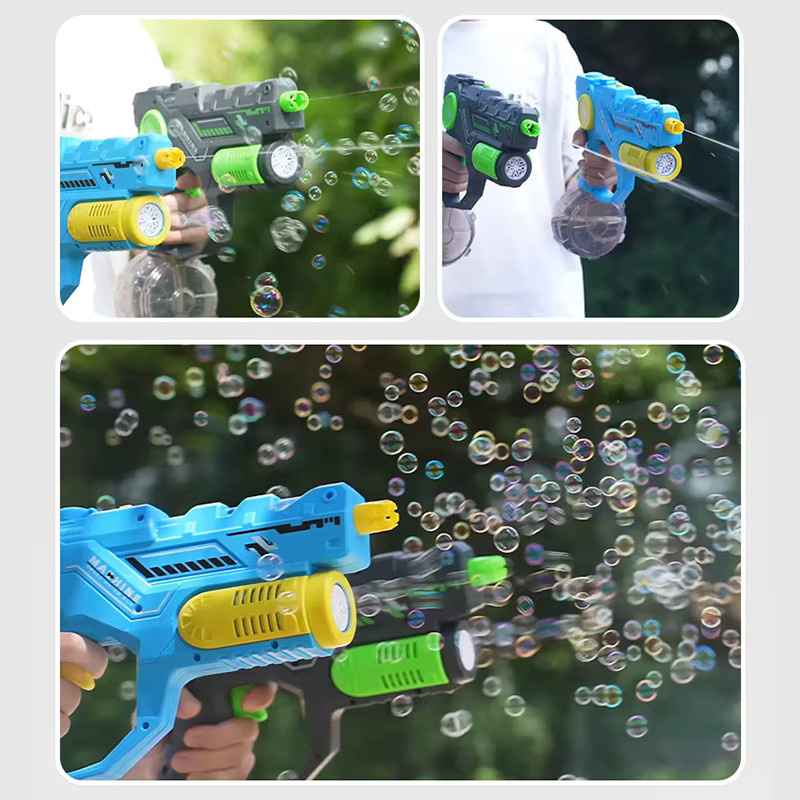 CONUSEA 2-in-1 Wasserpistole und Seifenblasenpistole, mit Licht, Bunt / Mehrfarbig - Bild 3