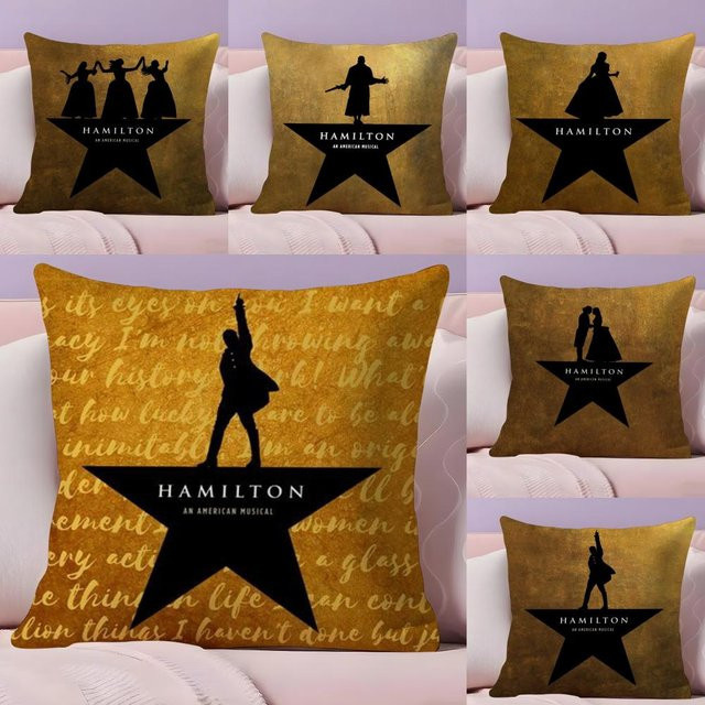 Hamilton-ES Musical Play Kissenbezug aus Plüschstoff in Gold, quadratisch, 30 x 30 cm - Bild 1
