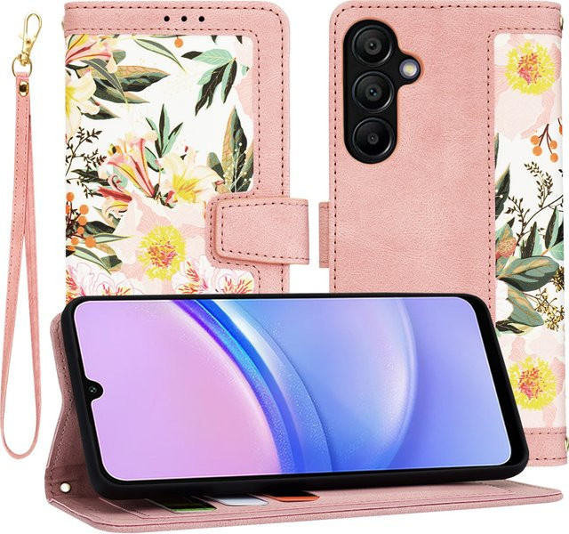 Techsuit FlipCraft Schutzhülle für Samsung Galaxy A15 5G (A156) und Samsung Galaxy A15 (A155) in Rosa - Bild 1