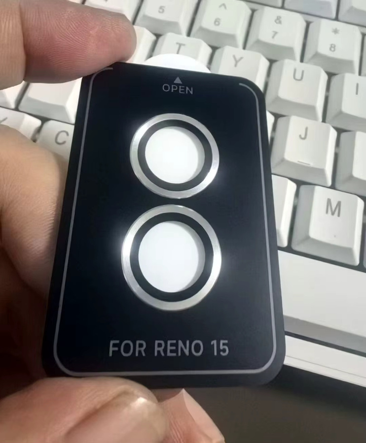 Kameraschutz mit Locator-Glas für OPPO Reno 15 Pro 5G in Transparent, Metall-Design mit HD-Kameraobjektiv-Schutz und hochwertiger Rückseite - Bild 1