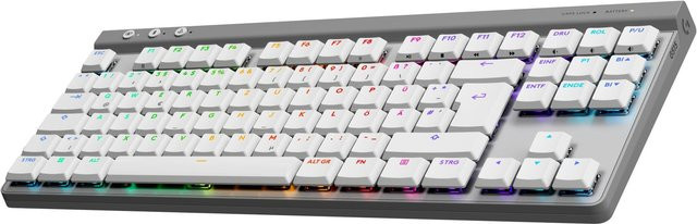 Logitech G515 TKL Lightspeed kabellose mechanische Gaming-Tastatur QWERTZ Weiß - Bild 2