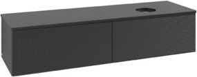 V&B Waschtischunterschrank Antao mit Frontstruktur in Blau lackiert, B: 160 cm, T: 50 cm - Bild 1