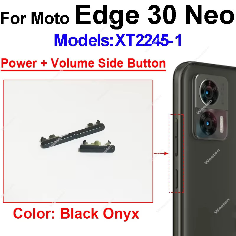 Motorola Moto Edge 30 Neo Power und Lautstärketasten Flex-Kabel in Schwarz - Bild 2