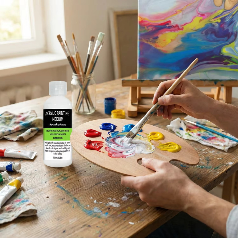 Acryl-Malmedium Hochflüssiger Pigmentverdünner für Leinwandarbeiten - Bild 4