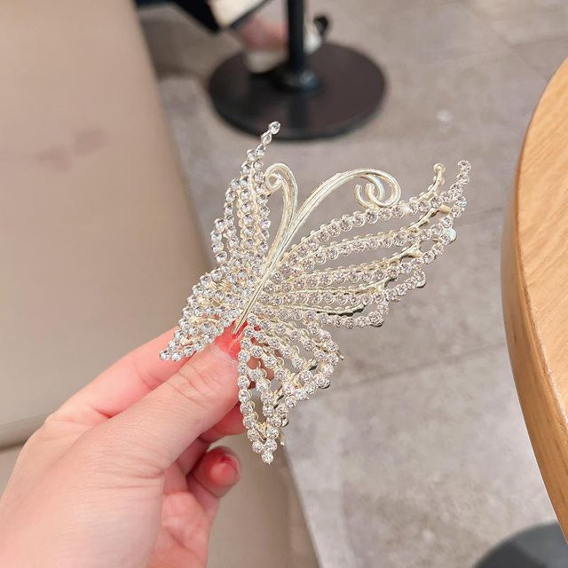 Haarspange Schmetterling, Strass, Perlen, Damen - Bild 1