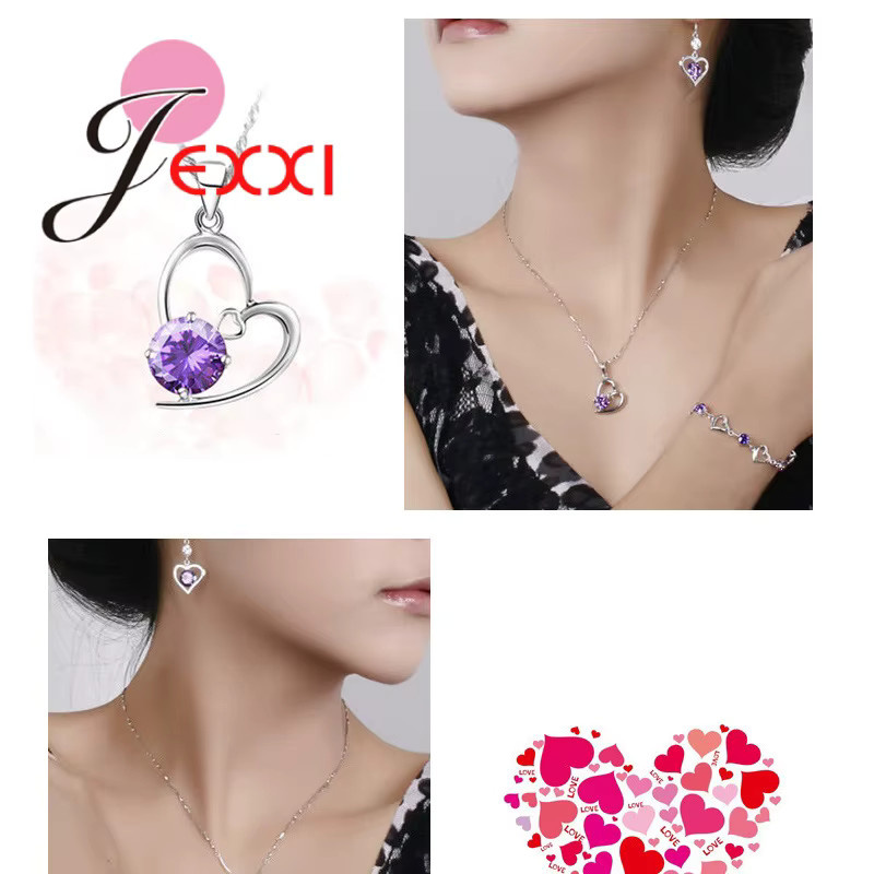 YAAMELI Charm Herz, Zirkonia, 925 Silber, Damen - Bild 2