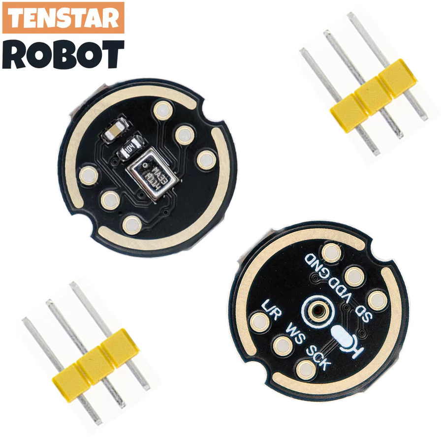 TNESTAR 2 Stück MS3625 Omnidirektionales Mikrofonmodul mit I2S-Schnittstelle, kompatibel mit INMP441, Schwarz, hohe Präzision für ESP32 - Bild 3