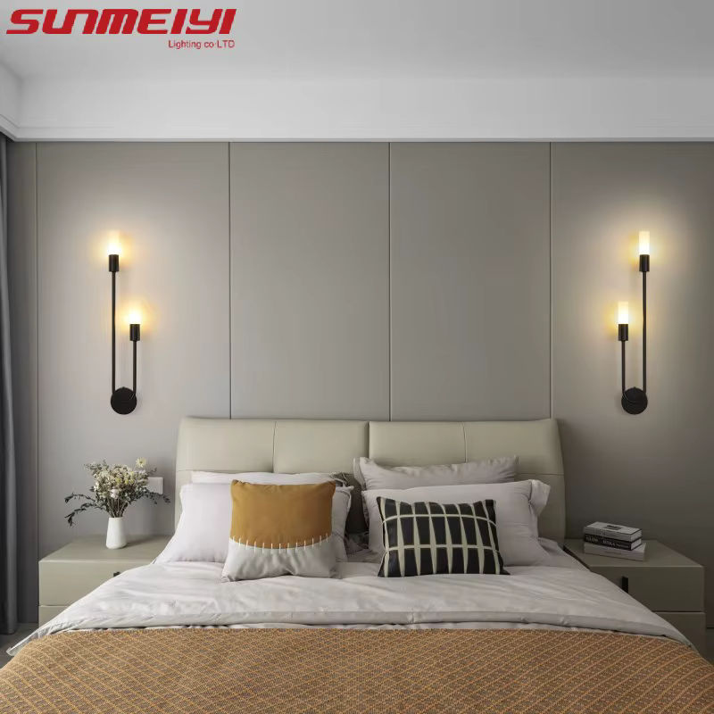 SUNMEIYI LED Wandlampe im Luxus-Design für Wohnzimmer, Flur und Schlafzimmer, Gold/Messing oder Schwarz, Up-Down Licht in Warmweiß - Bild 3