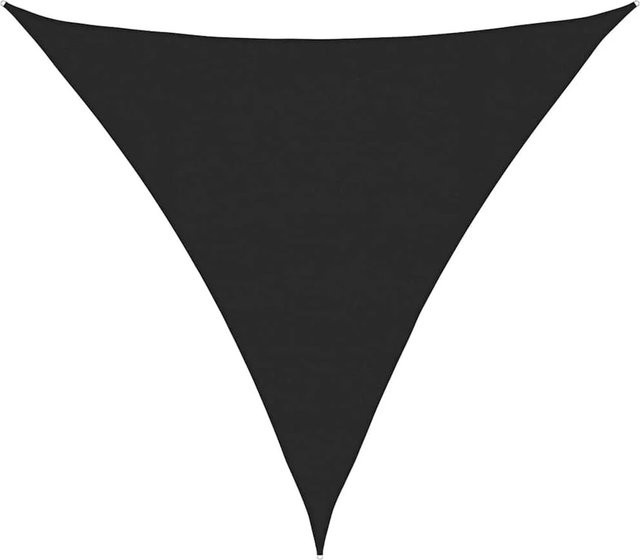 Furnicato Sonnensegel dreieckig aus HDPE in Schwarz, B/B/B: 4,5 x 4,5 x 4,5 m - Bild 1