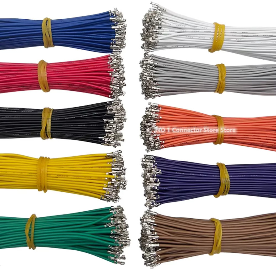 100 Stück pH 2,0 Anschlussklemmen mit Kabel für Elektronik, 2,0 mm Abstand, Einzelkopf, passend für 22AWG 24AWG 26AWG, in Schwarz und Multicolour - Bild 3