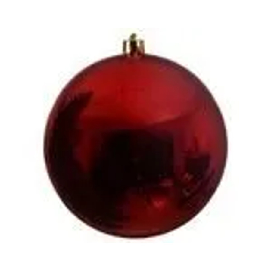 Kaemingk Weihnachtsbaumkugel Bruchfest Rot Glanz Durchmesser: 20 cm - Bild 2