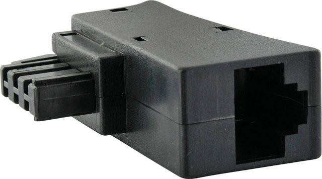 Schwaiger TAE/DSL-Steckeradapter in Schwarz - Bild 1