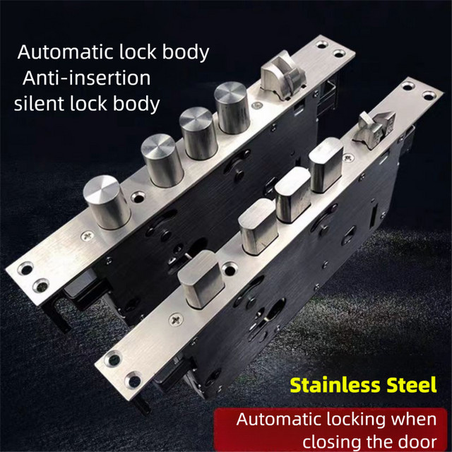 Mechanischer Schlosskörper für Einbruchschutz-Türschlösser in Silber, Quadratkopf 24 x 240 mm und Zylindrischer Schlosskörper 30 x 240 mm - Bild 1