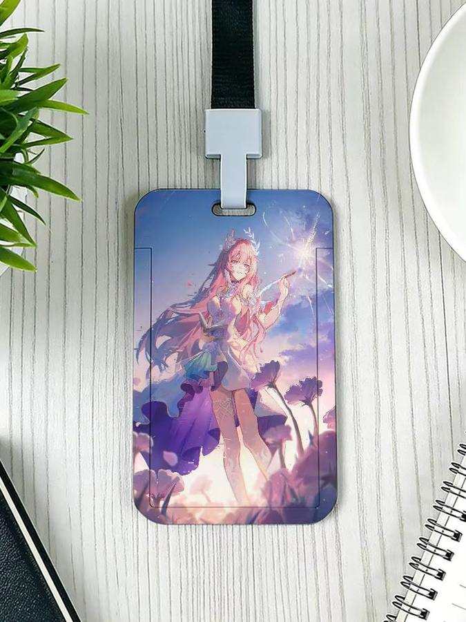 Honkai Star Rail Cyrene Kartenhalter Lanyard mit ID-Namensschild für Mitarbeiterausweise und Bürobedarf, Multicolor, Unisex - Bild 4