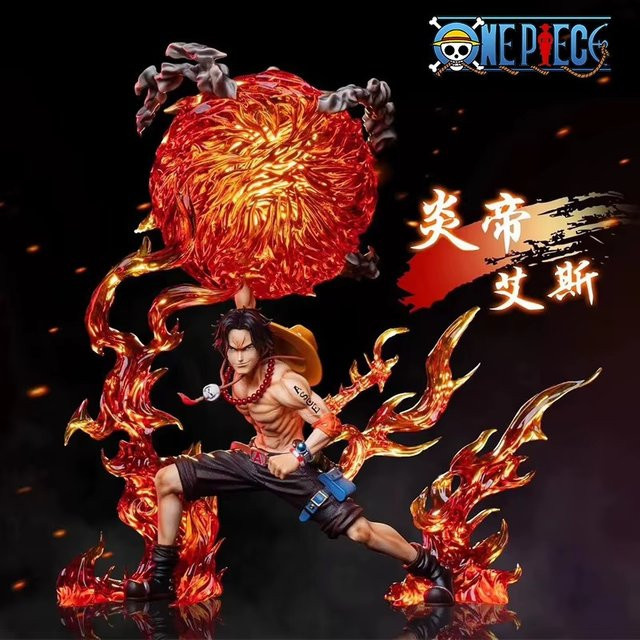 Bandai One Piece Portgas D. Ace, Anime-Figur, 26cm, Kunststoff - Bild 1