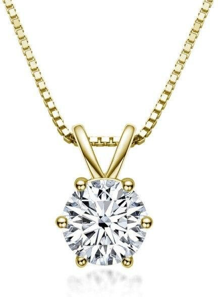 YIRAN Jewelry Anhänger, 925 Silber, Moissanit, Damen - Bild 1