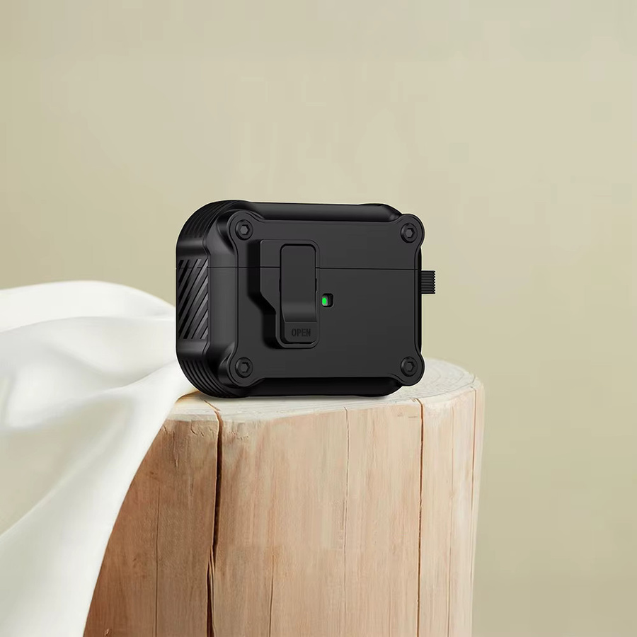 Stoßfeste Schutzhülle für Apple AirPods Pro 3 mit Magnet und Schlüsselanhänger - Bild 5