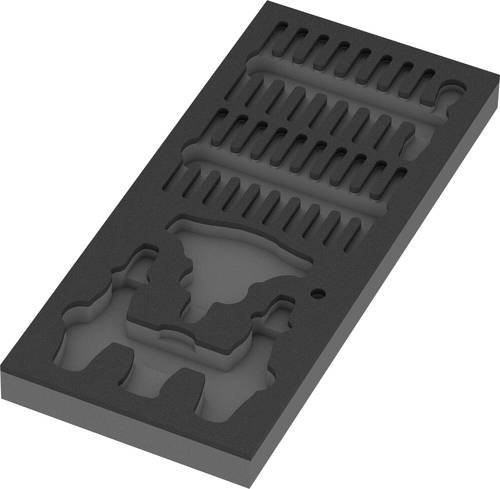 Wera Schaumstoffeinlage 9852 in Schwarz, B/T/H: 17,2 x 39,2 x 3,0 cm - Bild 1
