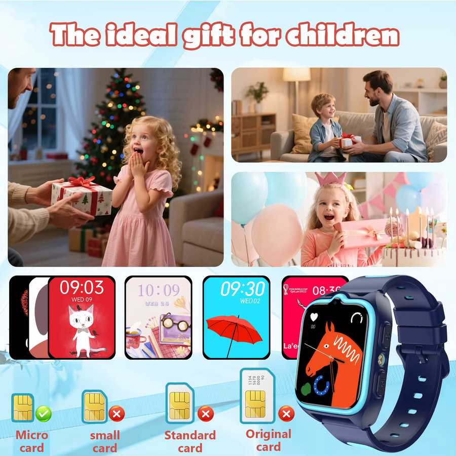 Blackview Smartwatch, Kinder, GPS, Pink, Silikon - Bild 5