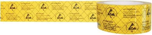 BJZ ESD-Klebeband Barrier Tape in Gelb und Schwarz, Breite: 50 mm, Länge: 50 m - Bild 1