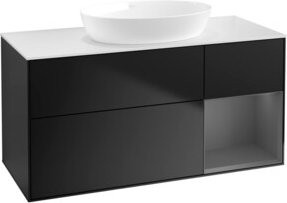 V&B Waschtischunterschrank Finion in Blau und Weiß, lackiert, Breite: 120 cm, Tiefe: 50,1 cm, Höhe: 50,1 cm - Bild 1