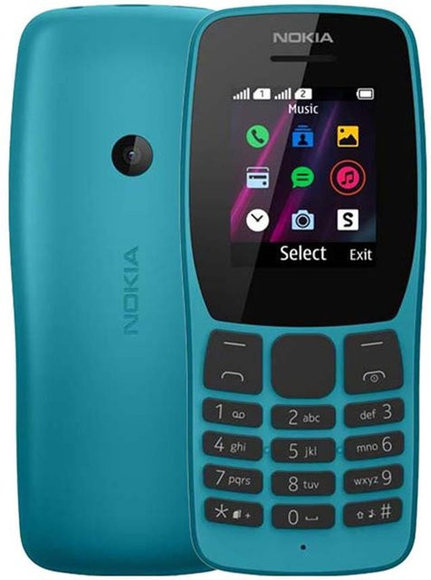 Refurbished Nokia 110 (2019) Dual-SIM Mobiltelefon in Türkis - Bild 1