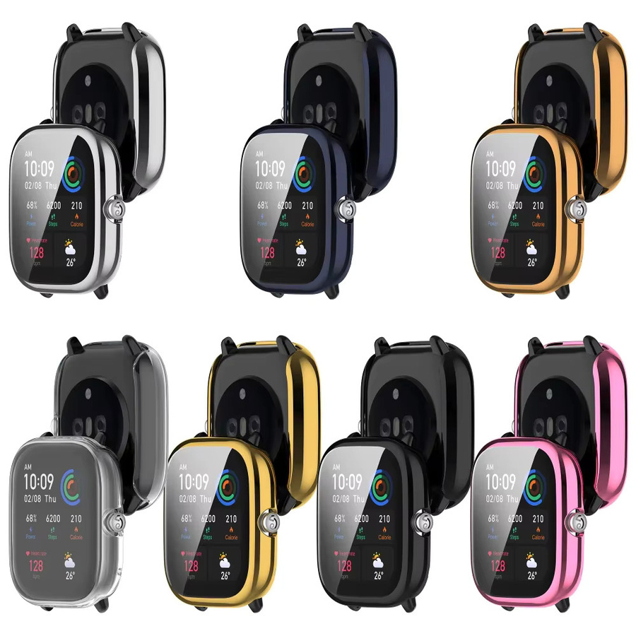 Huami Amazfit GTS4 Mini TPU-Schutzhülle mit Displayschutzfolie in Transparent - Bild 3