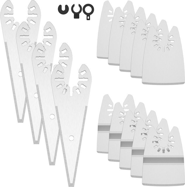 Hands DIY 10-teiliges Multitool-Schaber-Set aus Edelstahl in Silber für Mörtel, Holz und Kunststoff - Bild 1