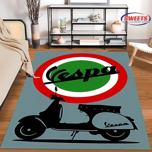 Karpetti Teppich mit 3D-Druck und Streifen-Design, rutschfest und waschbar, B/T: 80 x 50 cm, Mehrfarbig - Bild 1