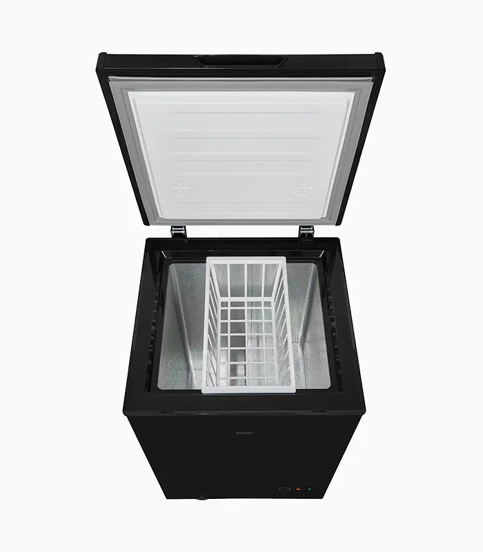 Exquisit GT100-330E Gefriertruhe in Schwarz, B/T/H: 96,0 x 55,1 x 83,5 cm - Bild 3