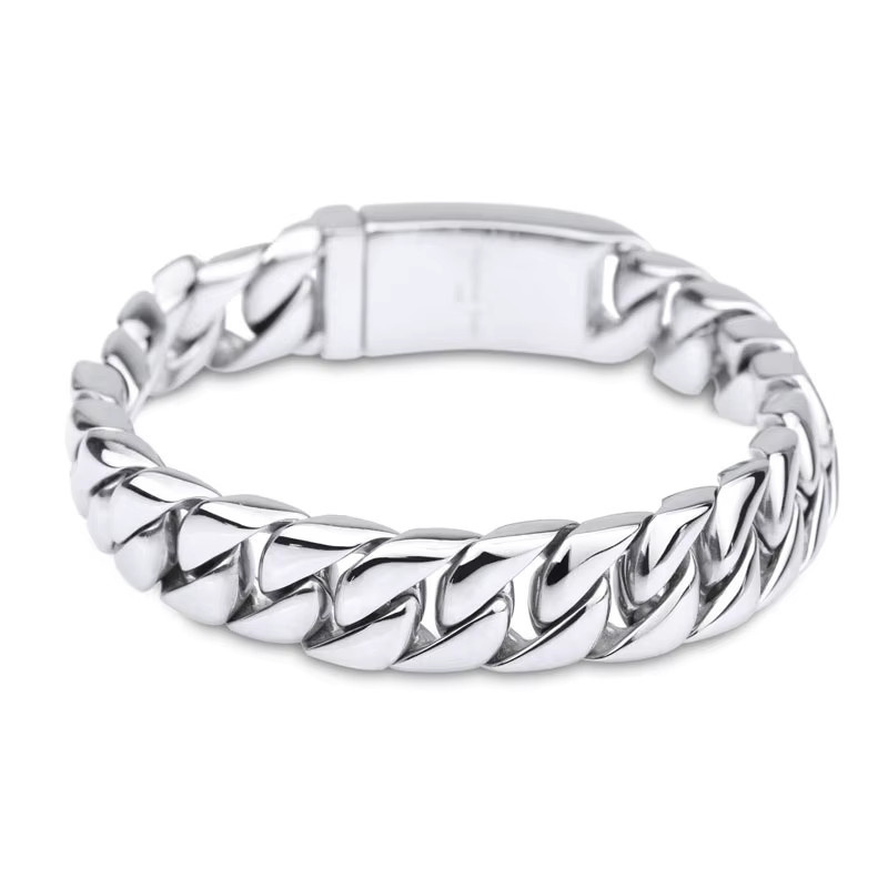 KALEN Kettenarmband Edelstahl, 12mm, Unisex - Bild 3