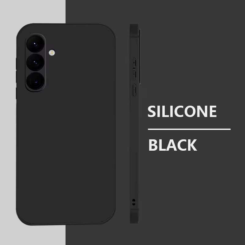 Weiche Silikon-Handyhülle mit Trageband für Samsung Galaxy S25 S24 S23 Ultra Plus A57 A17 A37 A56 A36 A55 A26 A16 in Schwarz und Lila - Bild 1