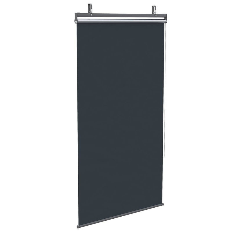 Outsunny Senkrechtmarkise aus Polyester mit Stahlrahmen in Dunkelgrau, B/H/T: 38 x 222 x 124 cm - Bild 3