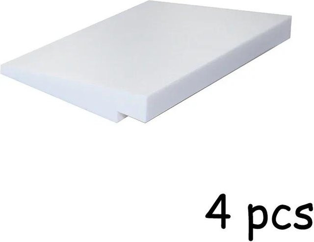 Yiran toy Schrägsteine MOC-Komponenten Bausteine Zubehör weiß 4-teiliges Set - Bild 1