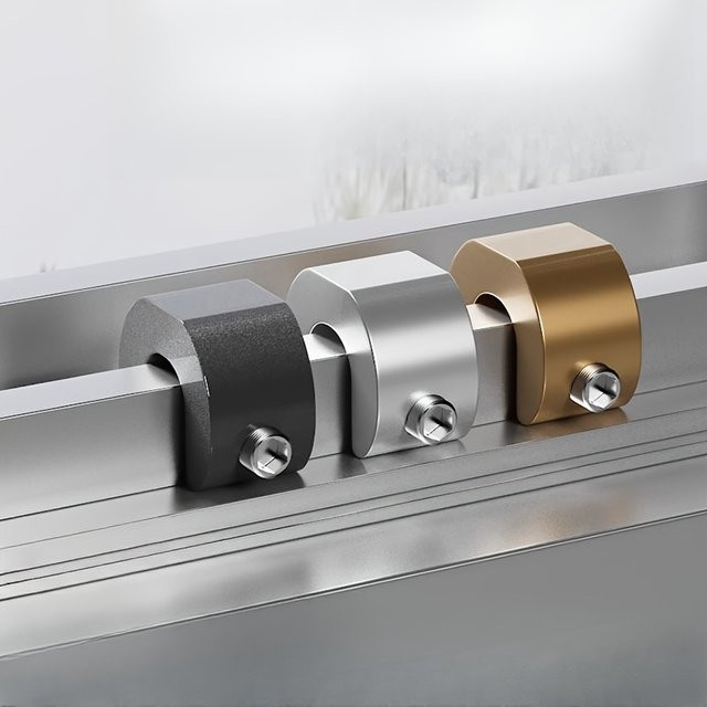 Diebstahlsicheres C-Typ Fensterschloss-Set aus Metall für Fenster und Türen in Silber oder Gold - Bild 1