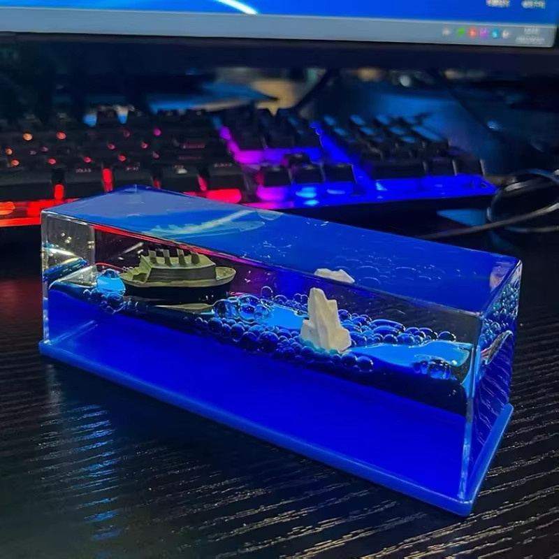 Bandai One Piece Thousand Sunny Schwimmendes Schiff Flüssigkeitsmodell in Blau - Bild 4
