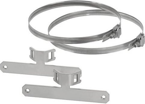 Hensel Mi MB 1 Mastbefestigung in Silber, B: 140 mm, H: 44 mm - Bild 1
