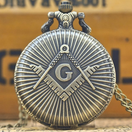 wecin Taschenuhr Halskettenanhänger, Quarz, Messing, Unisex