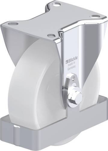 Blickle B-PO 125XR-FS Stahlblech-Bockrolle in Silber, Rad-Durchmesser: 125 mm, Tragfähigkeit: 250 kg - Bild 1
