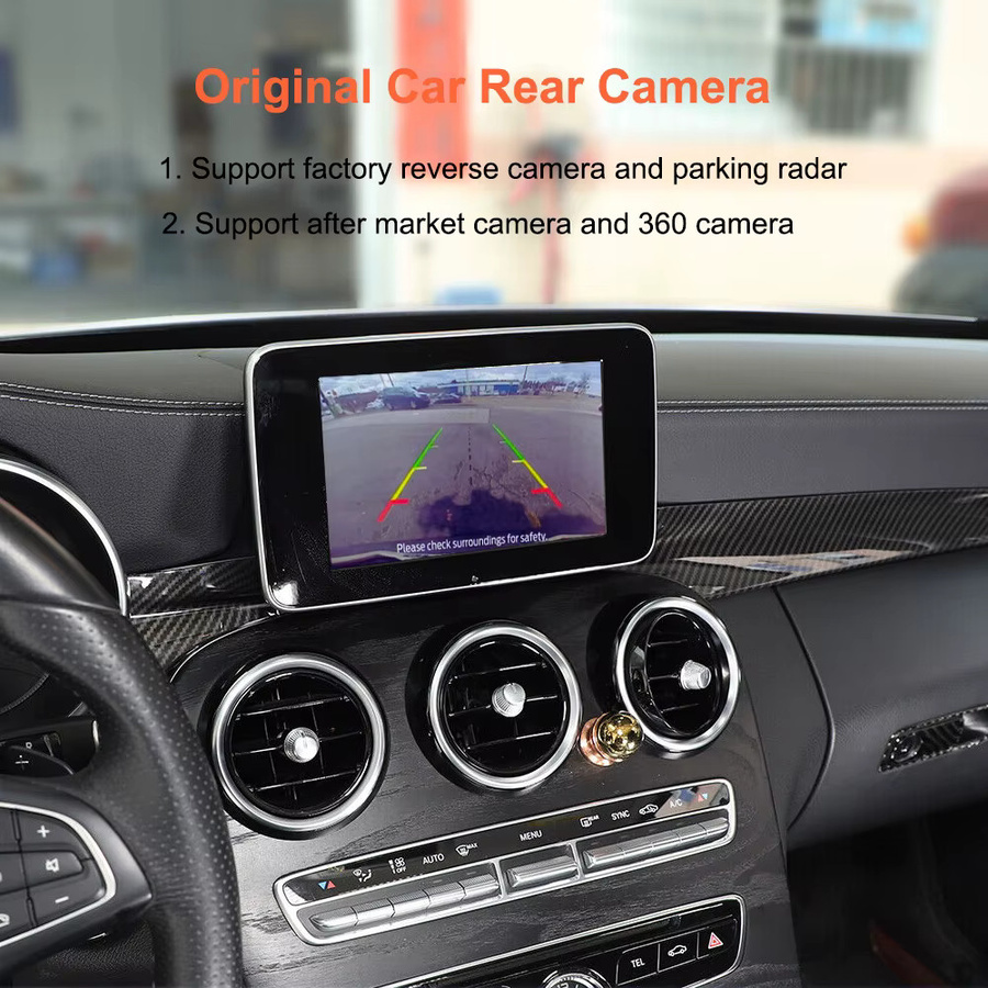 Bonroad Wireless Carplay Decoder Box für Mercedes Benz NTG5.0 C GLC CLA GLA Klasse W205 2015-2018 mit Android Auto und Mirrorlink in Schwarz - Bild 3