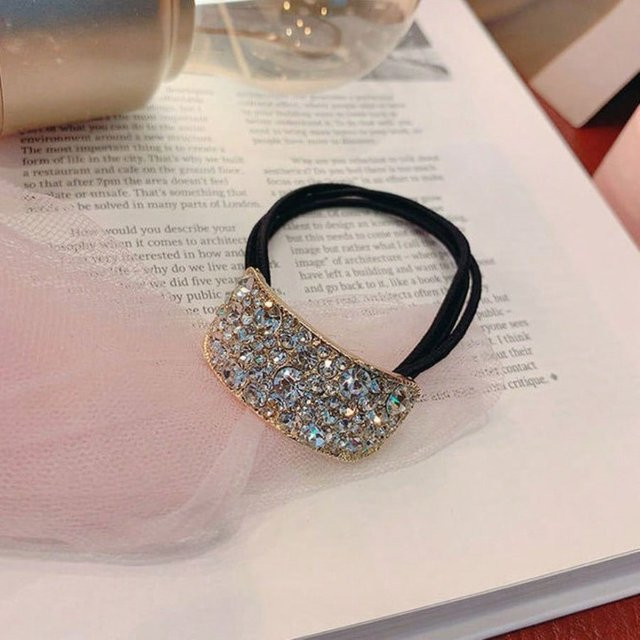Haargummi Kristall Strass, gold, Unisex - Bild 1