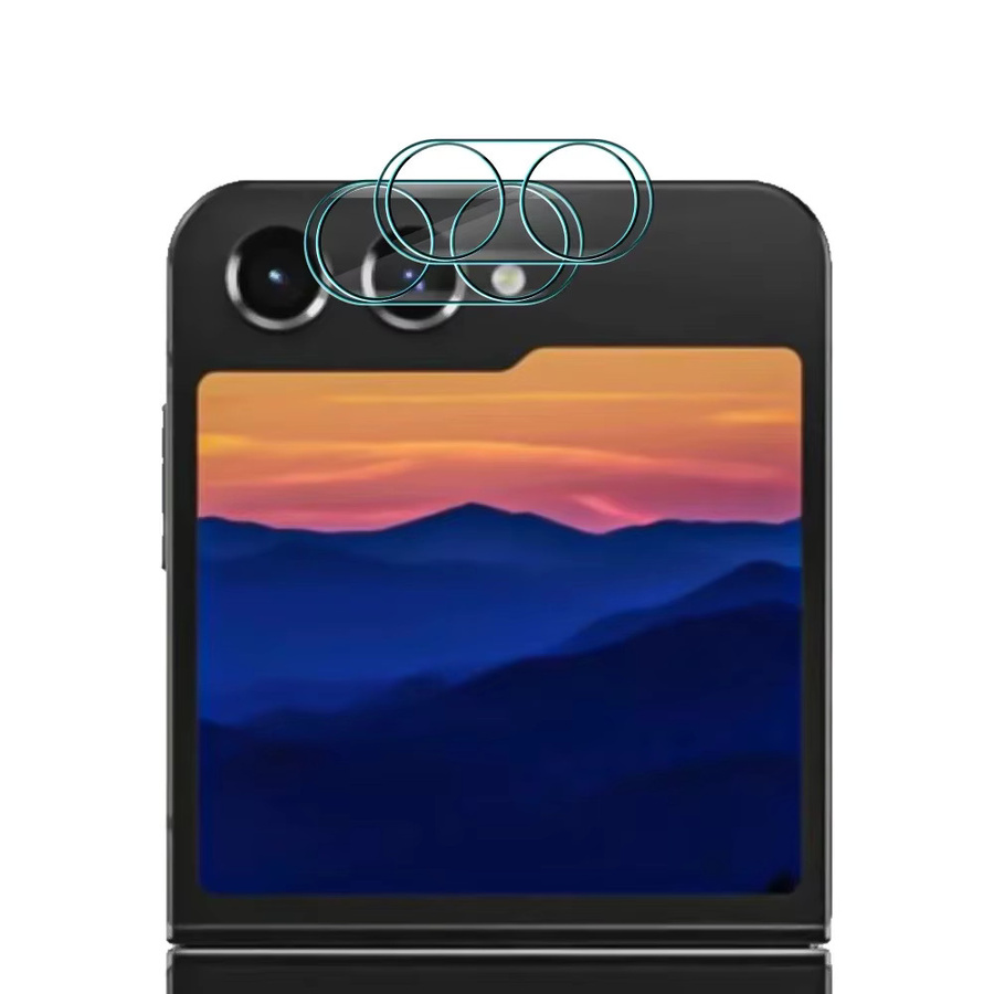 Samsung Galaxy Z Flip 7 6 5 4 Kameraschutz aus gehärtetem Glas transparent - Bild 4