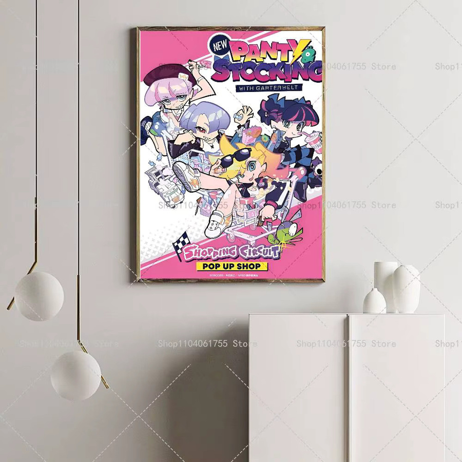 Selbstklebendes Anime Wandposter P-Panty And Stocking in Mehrfarbig - Bild 5