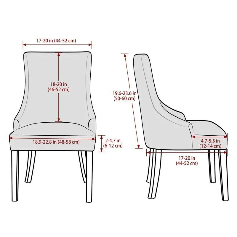 Stretch Sesselbezug aus Jacquard für Ohrensessel und Schräglehnstühle, modern und waschbar - Bild 1