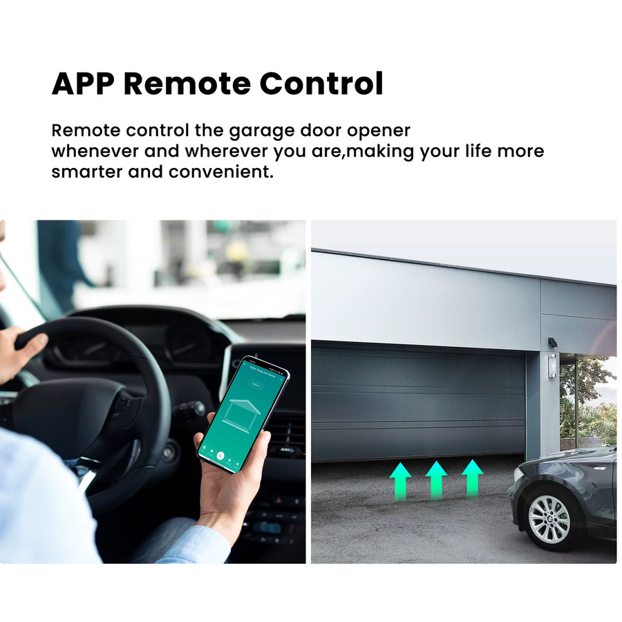 GIRIER Tuya Smart WiFi und ZigBee Garagentor-Steuerungsmodul in Weiß mit App-Fernbedienung und Zeitfunktionen, kompatibel mit Google Assistant und Alexa - Bild 3