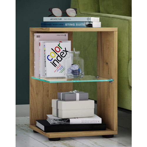 VCM Beistelltisch Elani in Braun, B/T/H: 30 x 30 x 45 cm - Bild 2