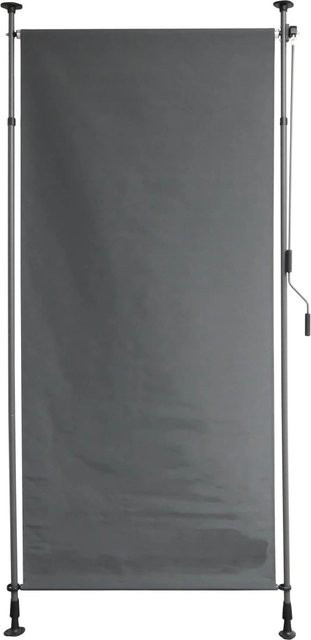 DELUKE Senkrechtmarkise TURI Klemmmarkise aus Polyester in Dunkelgrau, B/H: 120 x 300 cm - Bild 1