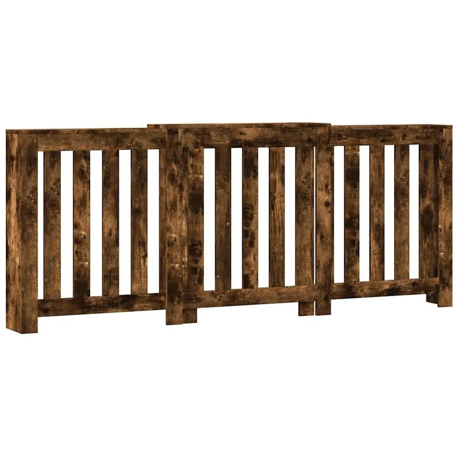 vidaXL Heizkörperverkleidung in Räuchereiche mit Latten-Design, Farbe Braun, B/T/H: 205 x 21,5 x 83,5 cm - Bild 2